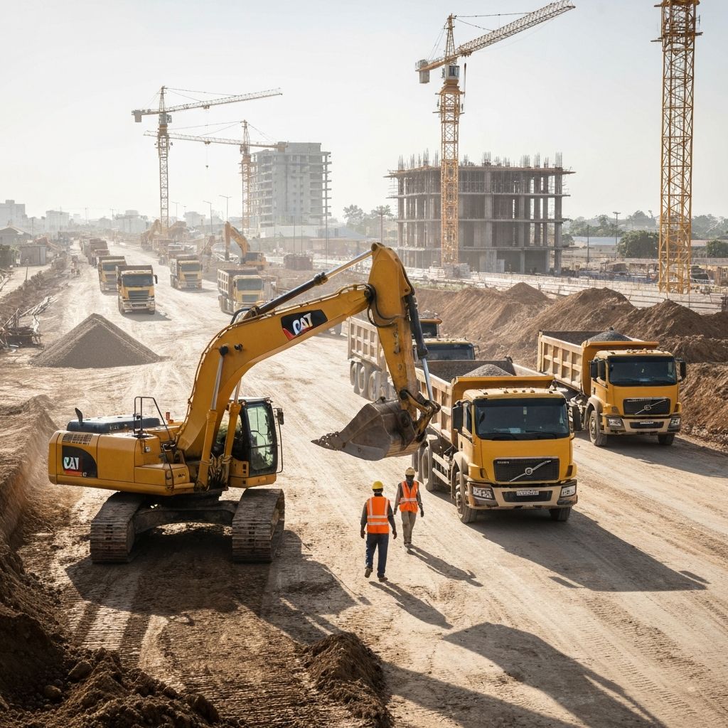 Road construction in Nigeria